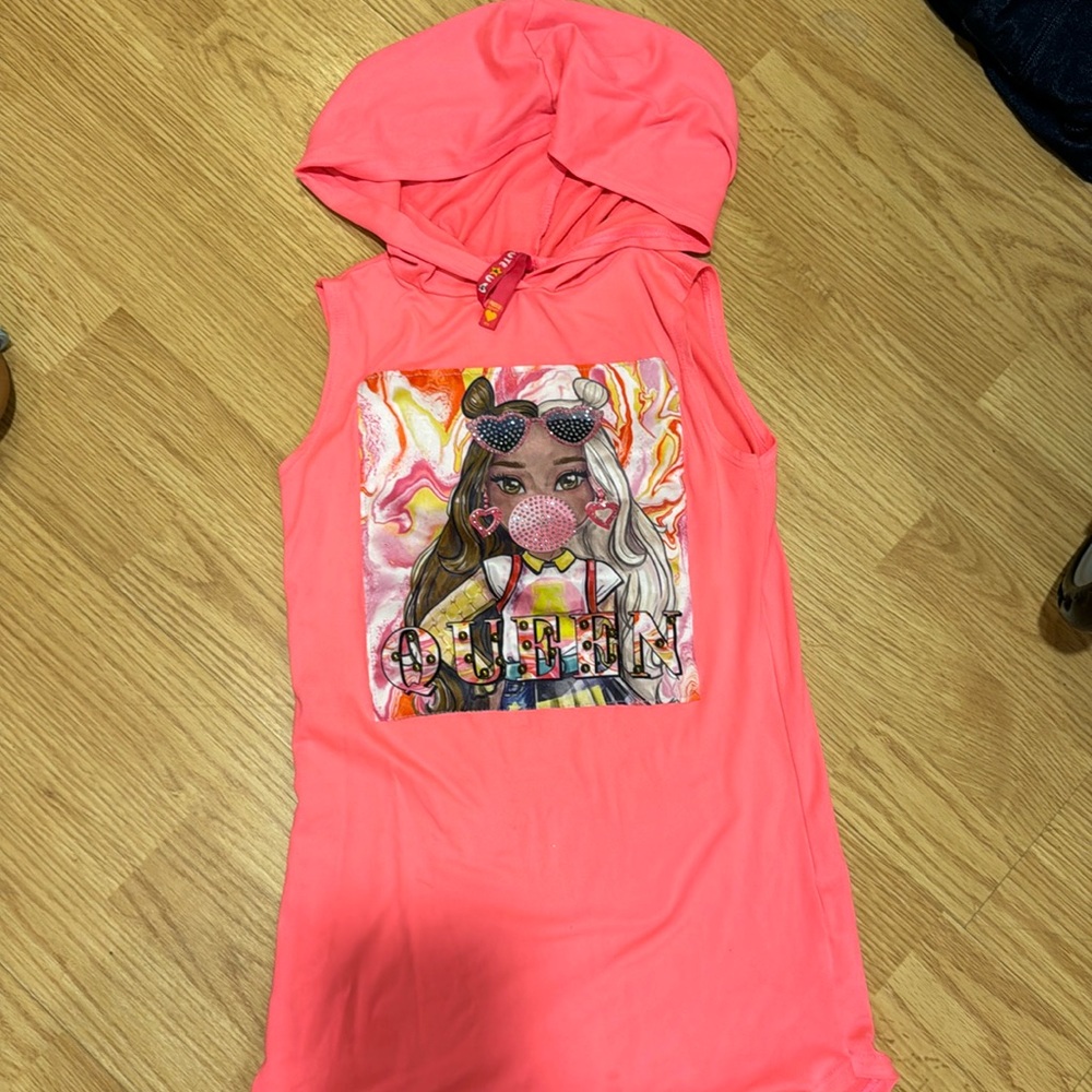 Neon swim cover-up size 6X
